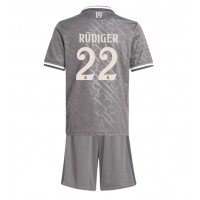 Real Madrid Antonio Rudiger #22 Replika babykläder Tredjeställ Barn 2024-25 Kortärmad (+ korta byxor)